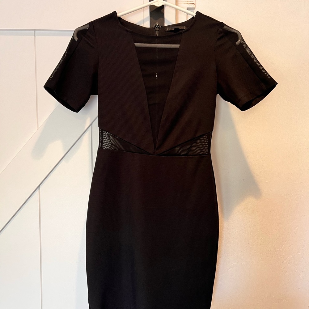 Black sexy mini dress